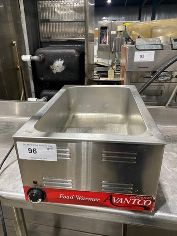 Avantco Commercial Countertop Single Well Food Warmer! All Stainless Steel! 120V