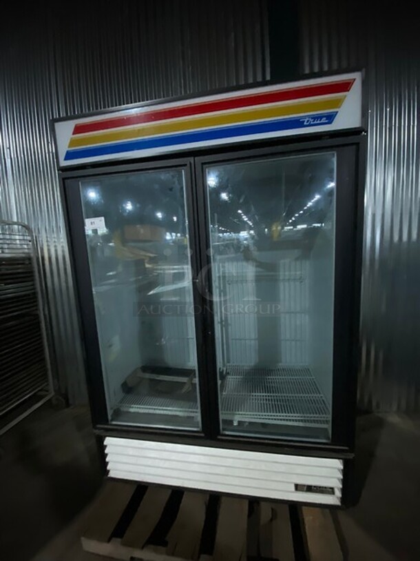 True Commercial Double Glass Door Reach In Freezer/Merchandiser! With Poly Coated Racks! 115/208-230V 1 Phase! Model: GDM-49F SN: 1-4576644! - Image 1 of 9