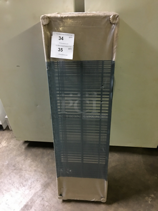 Poxy Coated 4 Tier Rack Shelf! 14x48! - Image 1 of 3