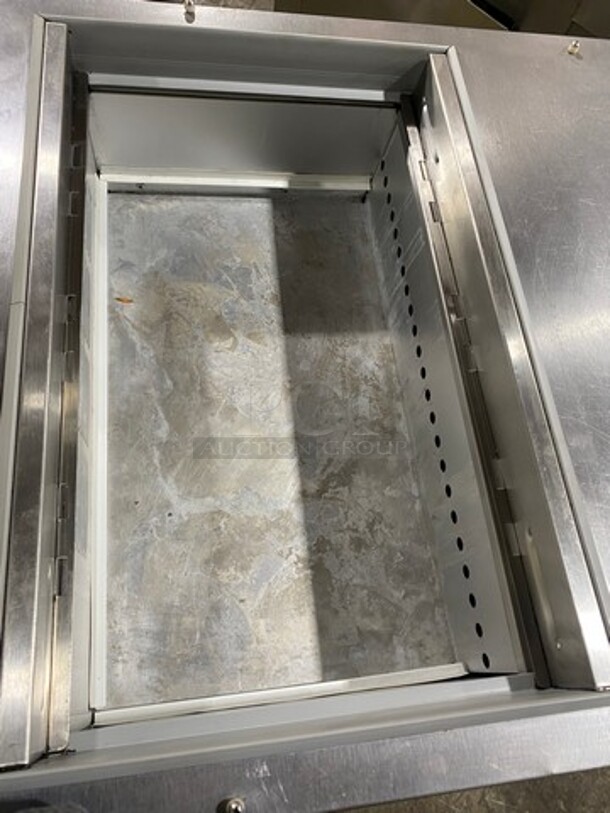 Beverage Air Commercial Refrigerated Sandwich Prep Table! With Single Door Storage Space Underneath! All Stainless Steel! On Casters! Model: SP27 SN: 7208954 115V 60HZ 1 Phase - Image 5 of 8