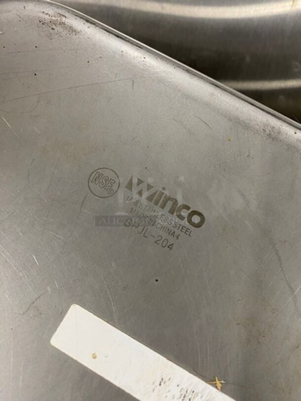 Winco 1/2 Size Drop In Pan! With Lid! All Stainless Steel! Model SPJL204! - Image 4 of 5