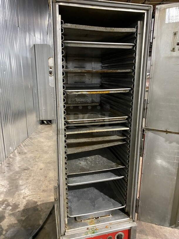 Cres Cor Commercial Insulated Warming/Proofing Cabinet! With 2 Half Doors! Holds Full Size Trays! All Stainless Steel! On Casters! - Image 5 of 8