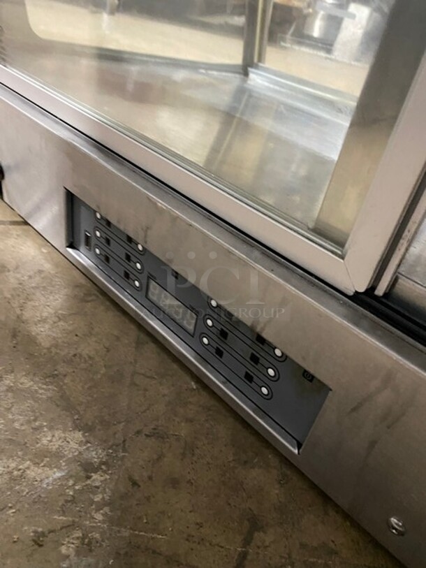 Vendo Commercial Countertop Food Warming Display Case! All Stainless Steel! With Rear Sliding Door Access! 115V 1 Phase! Model: HFD000006 SN: 1421786! Working When Removed!
 - Image 7 of 8