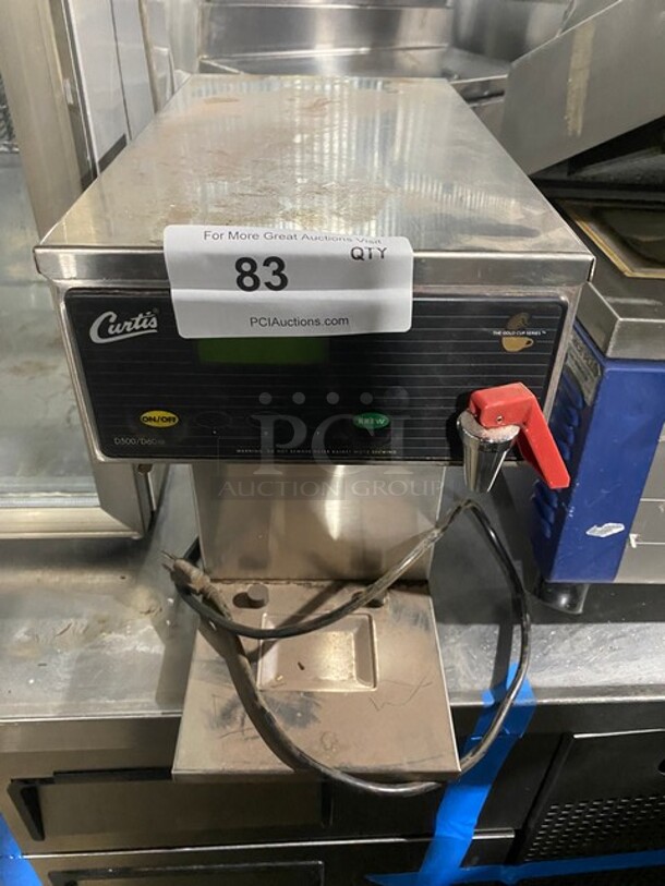 Curtis Commercial Stainless Steel Countertop Coffee Brewer! With Hot Water Dispenser! 110V 1 Phase! Model: D60GT63A000 SN: 13477905! - Image 1 of 8