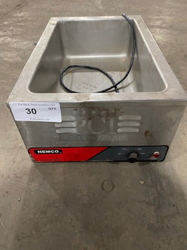 Nemco Commercial Countertop Single Well Food Warmer! All Stainless Steel!
