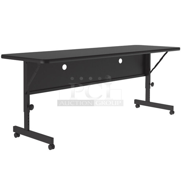 PALLET LOT of 8 BRAND NEW SCRATCH AND DENT! FT2460-07 Correll Deluxe Flip Top Table. 8 Times Your Bid! - Image 1 of 3