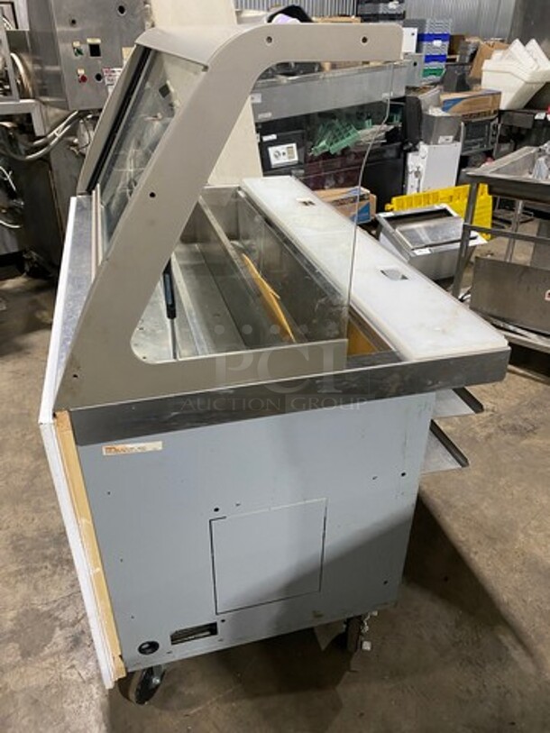 Duke Commercial Sandwich Prep Line Unit! With Slanted Front Glass! With Commercial Cutting Board! All Stainless Steel! On Casters! Model: SUBCPTC60M 120V 60HZ 1 Phase - Image 3 of 9