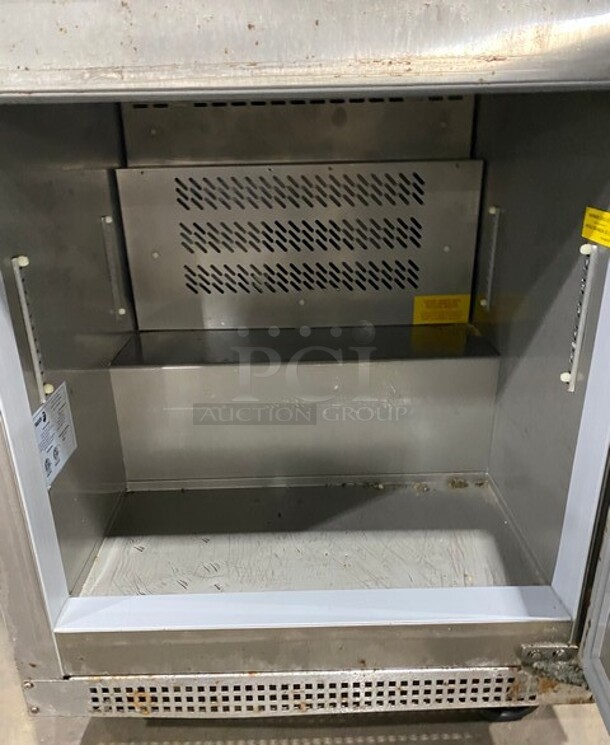 Fagor Commercial Single Door Lowboy/ Worktop Freezer! All Stainless Steel! On Casters! MODEL FUF27 SN:17110683M 115V  - Image 5 of 7