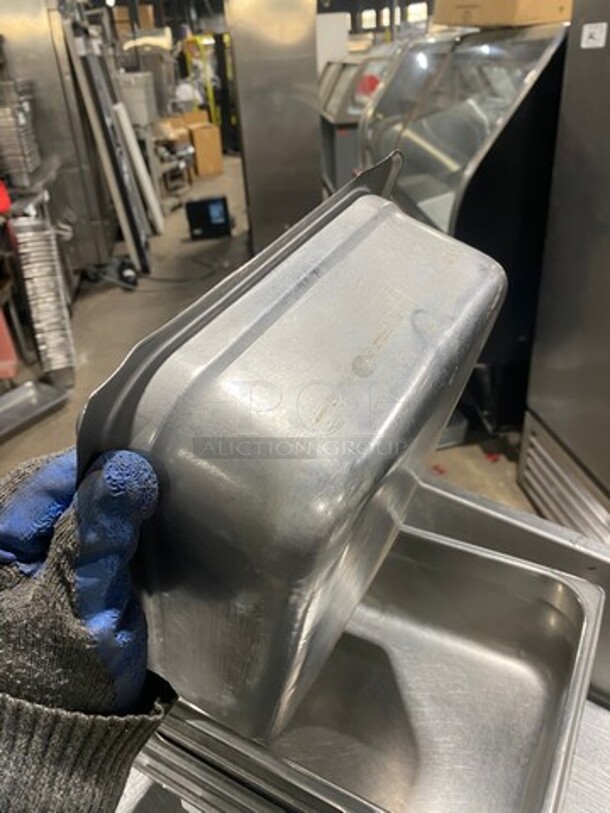 Winco Commercial Steam Table/ Prep Table Food Pans! All Stainless Steel! 6x Your Bid! - Image 5 of 6