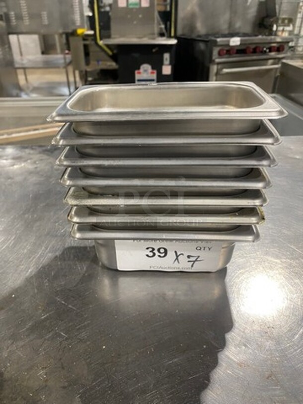 Winco Commercial Steam Table/ Prep Table Food Pans! All Stainless Steel! 7x Your Bid! - Image 1 of 5