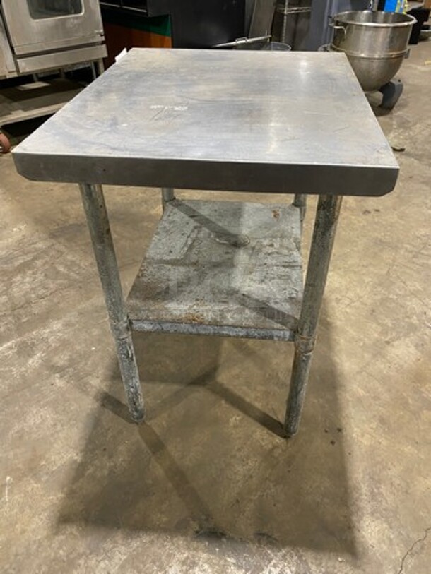 Solid Stainless Steel Work Top/ Prep Table! With Storage Space Underneath! On Legs! - Image 4 of 6