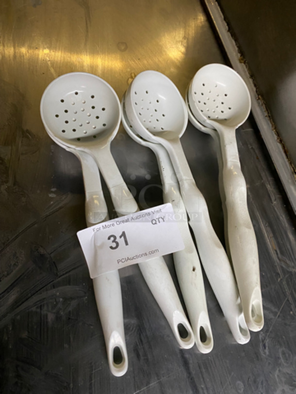 ALL ONE MONEY! 4OZ Perforated Serving Spoons! - Image 1 of 5
