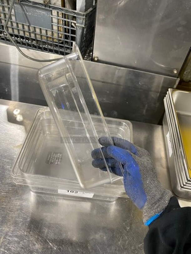 Cambro Clear Poly 1/2x4" Food Containers! 3x Your Bid! - Image 3 of 6