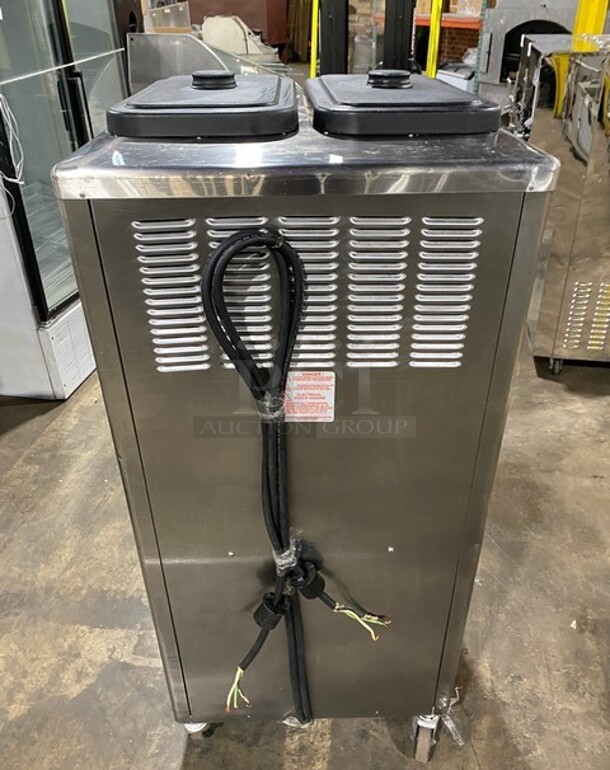 NICE! Taylor Commercial Floor Style 2 Flavor Frosty/Coolatta/Slushy Making Machine! With Milkshake Mixing Attachment! All Stainless Steel! Model 342D27 SN:K6106162 208-230V 1PH - Image 3 of 11