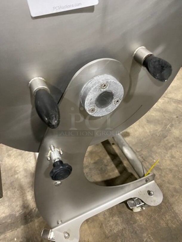 AMAZING! 2016 Sirman Commercial Floor Style Electric Powered 170LBS Meat Mixer Seasoning Machine! All Stainless Steel! WORKING WHEN REMOVED! Model IP80BAXP Serial 16L00191! 220V 1Phase! On Casters! - Image 7 of 10