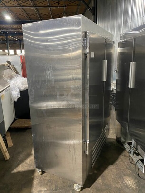 Coolman All stainless Steel 2 Door Reaching cooler! With Racks! MODEL 54RI  SN: W70415 120V - Image 2 of 9