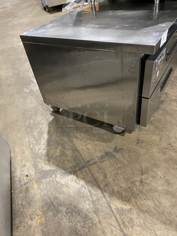 Leader Commercial Refrigerated Chef Base! With 4 Drawer Storage Space! All Stainless Steel! On Casters! - Image 4 of 6