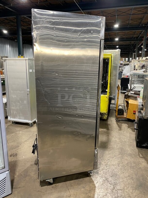 Atosa Commercial Single Door Reach In Freezer! All Stainless Steel! With Poly Coated Racks! On Casters! 115V 1 Phase! Model: MBF8501 SN: MBF8501140615C4010! - Image 8 of 9