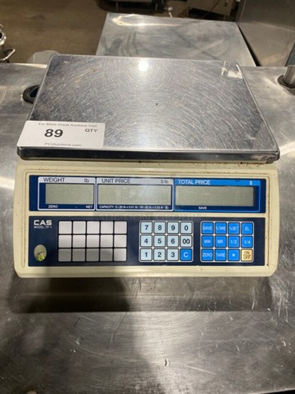 CAS Commercial Countertop Digital Weight/Price Scale! Model: TP1