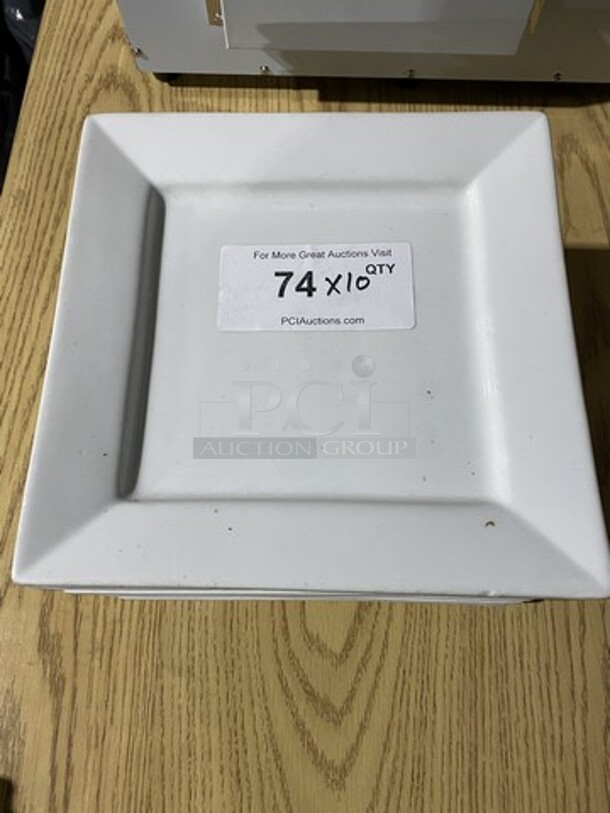 WOW! CAC Square Style Dining Plates! 1o X Your Bid! - Image 1 of 11