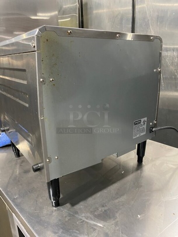 LIKE NEW! LATE MODEL! 2021 Waring Commercial Countertop Conveyor Toaster Oven! All Stainless Steel! On Legs! Model: CTS1000B 120V 60HZ 1 Phase - Image 4 of 8