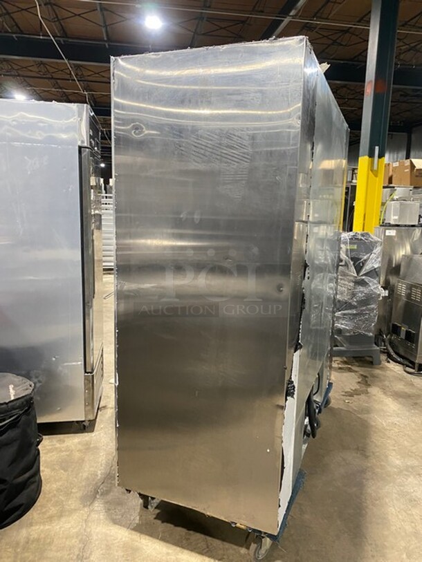 Leader 2010 Commercial Refrigerator Merchandiser! With 2 Sliding Glass Doors! With Poly Coated Racks! One Glass Door Is Broken! Model LS72 Serial PT010816! 115V 1Phase! - Image 4 of 9