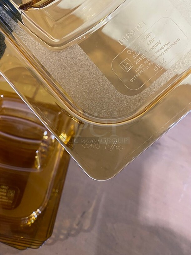 New Rubbermaid Yellow Poly Food Pan Lids! 6x Your Bid! - Image 8 of 8