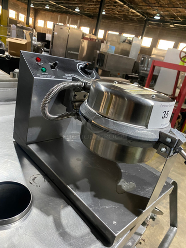 Gold Metal Commercial Countertop Giant Waffle Cone Baker Press! All Stainless Steel! Model: 5020T SN: GWCT1940 120V 60HZ 1 Phase - Image 2 of 8