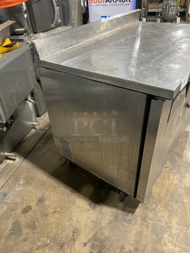 True Commercial 2 Door Refrigerated Lowboy/Worktop Cooler! With Backsplash! All Stainless Steel! On Casters! Model: TWT48 SN: 3800633 115V 60HZ 1 Phase - Image 3 of 8