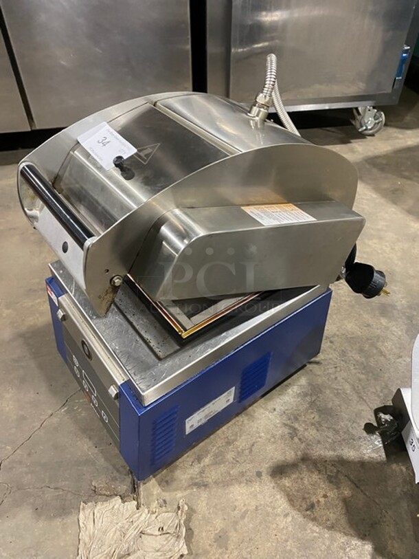 2017 Electrolux Commercial Countertop Electric Powered Panini Flat Press! With Digital Controls! Stainless Steel Body! Model: HSPPA1 SN: 64210021 208V 60HZ 1 Phase - Image 2 of 8