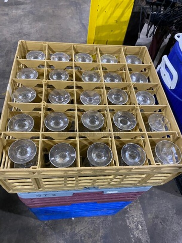 MISCELLANEOUS! Assorted Color Poly Cup Crates! With Assorted Style Drinking Glasses, Stemmed Martini And Wine Glasses! 9x Your Bid! - Image 4 of 8