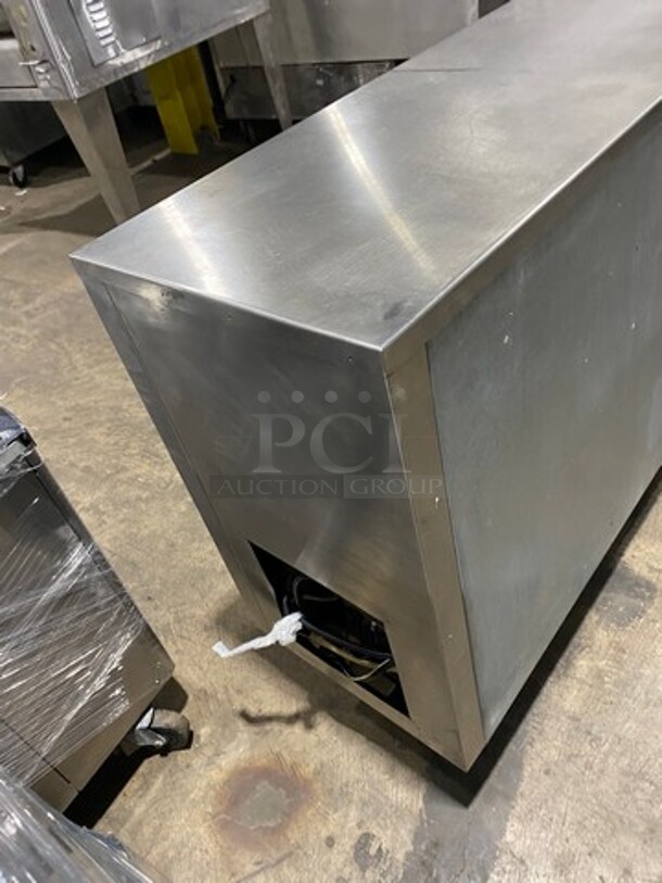 Peerless Of America All Stainless Steel Slim Style Commercial 2 Door Lowboy/ Worktop Cooler! Model  MU90 Seria; 18555! On Legs! 115V 1 Phase!  - Image 4 of 8