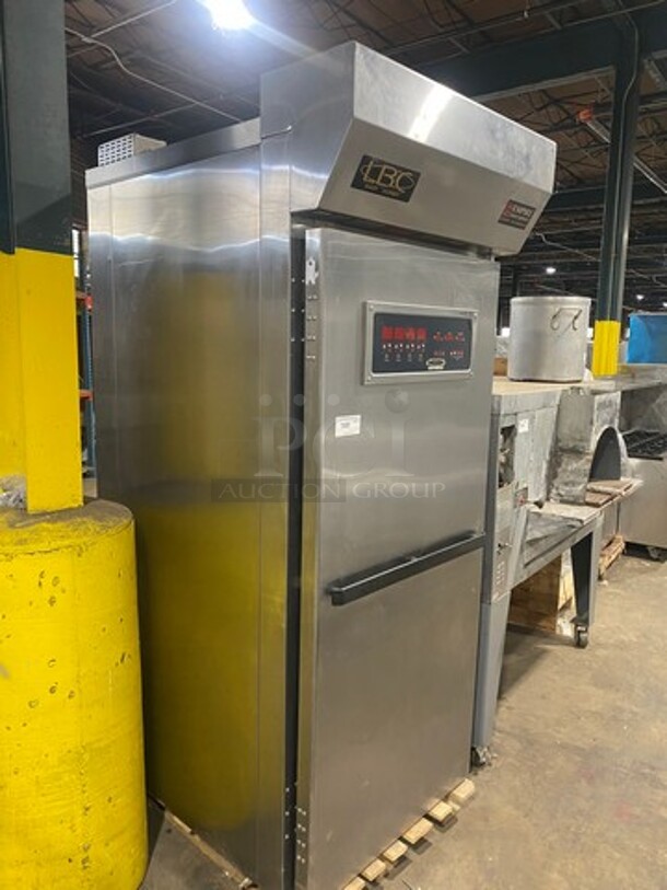 NICE! LBC Commercial Electric Powered Single Door Roll In Rack Proofer/ Warmer Holder/ Hot Food Storage! Solid Stainless Steel! WORKING WHEN REMOVED! Model: LRP1 SN: S55975 208/240V 60HZ 1/3 Phase - Image 2 of 9