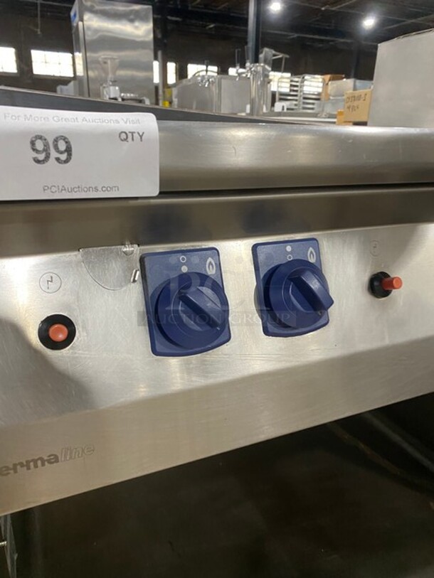 Electrolux Natural Gas Powered All Stainless Steel Plancha Flat Grill! ERMA Edition! Built On Stainless Steel Stand! On Legs! - Image 8 of 9