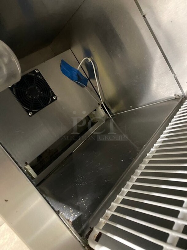 LATE MODEL! 2019 Cool Tech Commercial 2 Door Lowboy/ Worktop Cooler! Stainless Steel! On Casters! Model: CUST36LB SN: 025619 120V 60HZ 1 Phase - Image 6 of 8