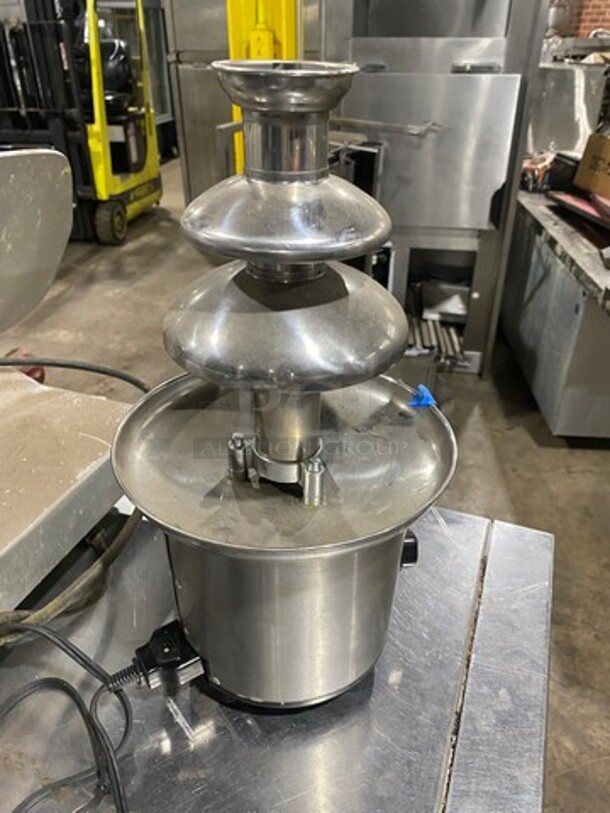 Helman Group Stainless Steel Countertop Chocolate Fondue Fountain! Model: CFF900 SN: 2805 120V  - Image 2 of 6