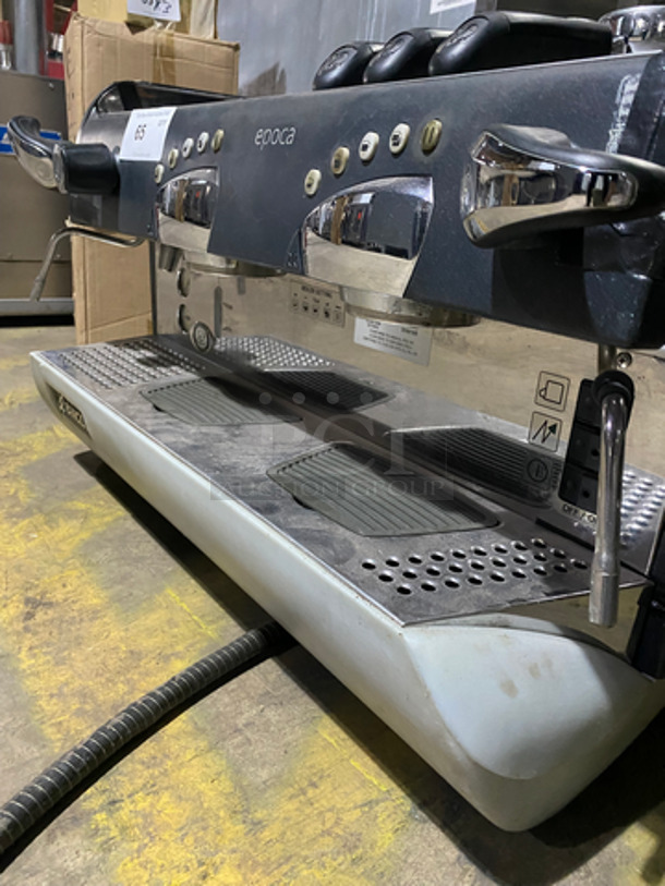 Rancilio Commercial Countertop Espresso Machine! With Steam Wands! Stainless Steel Body! On Small Legs! - Image 5 of 11