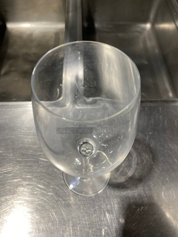 ALL ONE MONEY! Stemmed Wine Glasses! Includes Poly Cup Crate! - Image 4 of 6