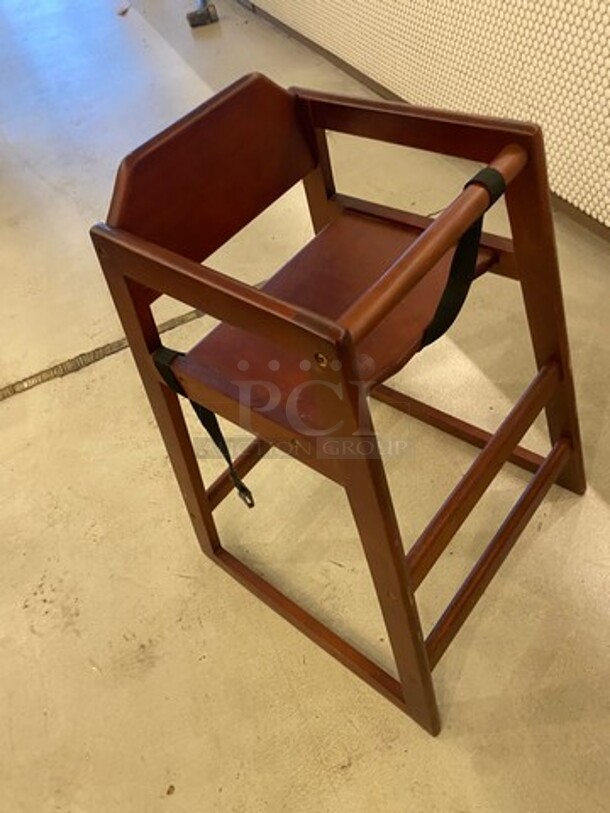 Wooden Highchair! With Child Safety Straps! 2x Your Bid! - Image 3 of 7