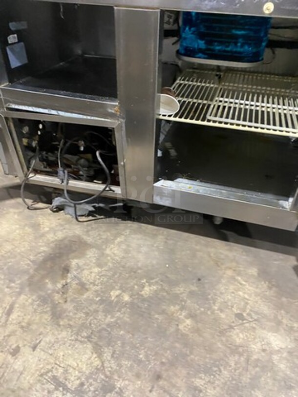 Leader Commercial 4 Door Lowboy/Worktop Cooler! With Poly Coated Racks! All Stainless Steel! Model: LB96 SN: PT041196 115V 60HZ 1 Phase - Image 6 of 9