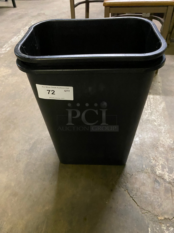 Black Poly Trash Bins! 2x Your Bid!