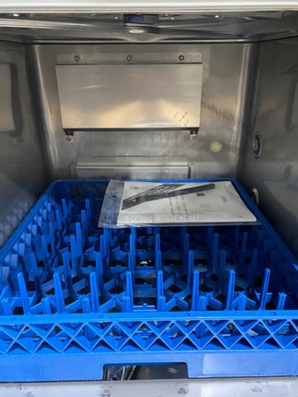 NICE! NEW! Hobart New Body Style Hobart Commercial Under The Counter Heavy Duty Dishwasher! With Pegged Dish Crate! All Stainless Steel! Model: LXER SN: 231234450 120/208V 60HZ 1 Phase - Image 6 of 8