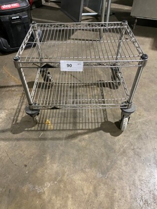 Metal Metro Rack Cart! On Casters!