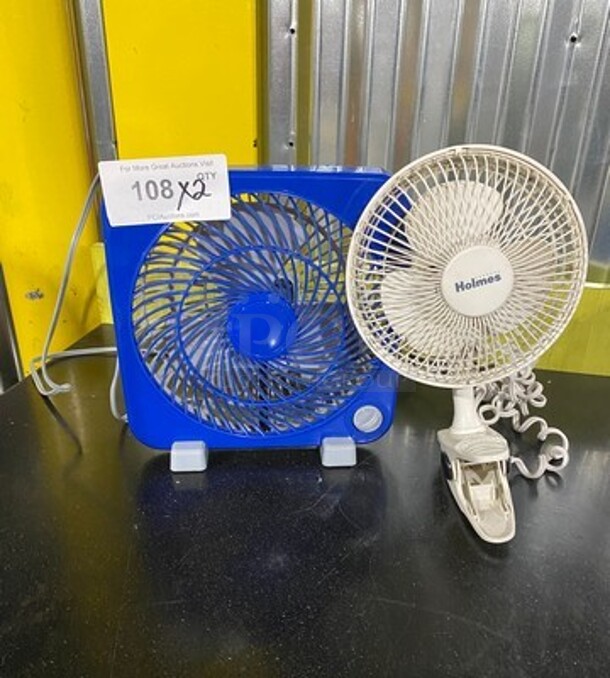 Holmes Small Countertop Fans! 2x Your Bid! - Image 1 of 7