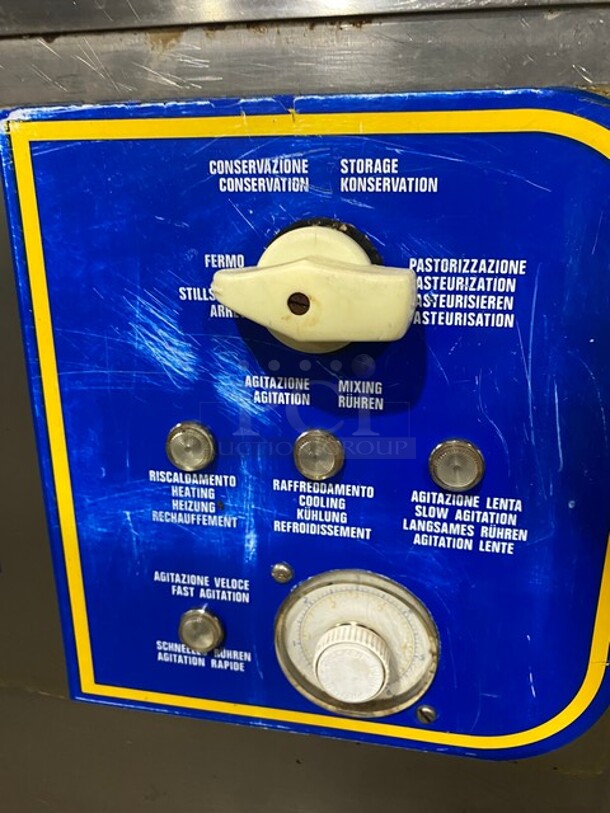 Carpigiani Commercial Floor Style Gelato Cream Cooker/Pasteurizer! All Stainless Steel! Model PASTOCREMA 55 SN: 387735! 220V 3 Phase! On Casters! - Image 7 of 10