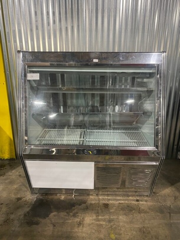 Marc Refrigeration Deli Display Case! Stainless Steel! MODEL MDL4S/C SN:160357 115V 1PH!