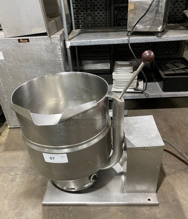 Electric Powered Groen Commercial Electric Powered Tilting Soup Kettle! All Stainless Steel! 