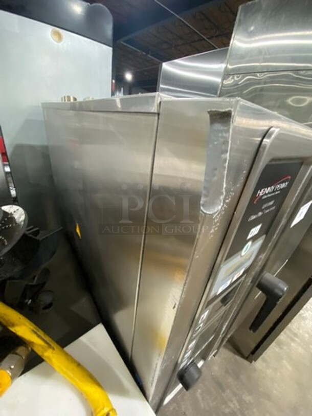 NICE! Henny Penny Commercial Natural Gas Powered Full-Size Combi Convection Oven! With View Through Door! With Underneath Pan Holding Area! Holds Full Size Pans/Trays! All Stainless Steel! On Legs! Model: LCG6 SN: G61CB99031003780 - Image 3 of 8