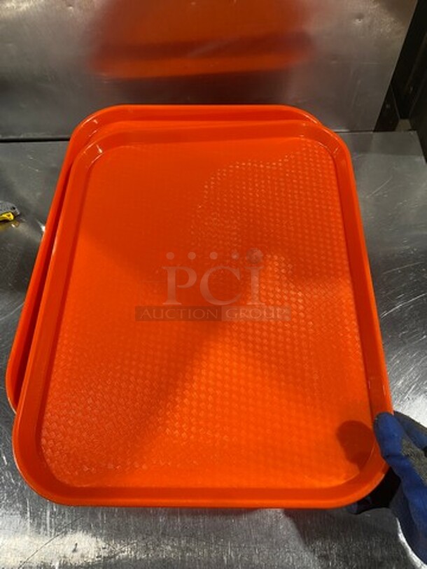 NEW! IN THE BOX! Cambro Orange Poly Food Serving Trays! - Image 6 of 8