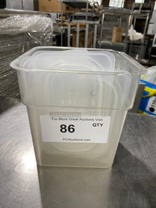 ALL ONE MONEY! Cambro Clear Poly Food Container Lids! - Image 1 of 7